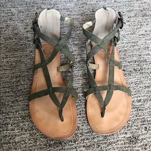 adorable green sandals